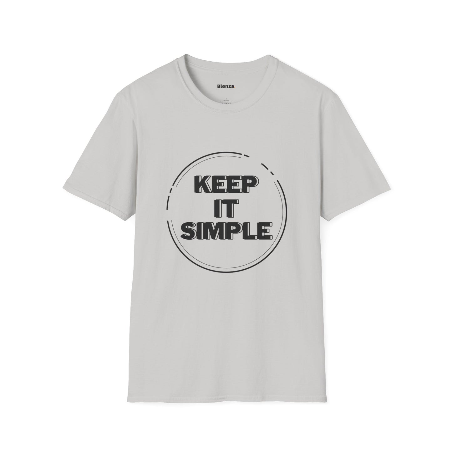 Printed Softstyle Crew Neck T-Shirt  - Keep It Simple