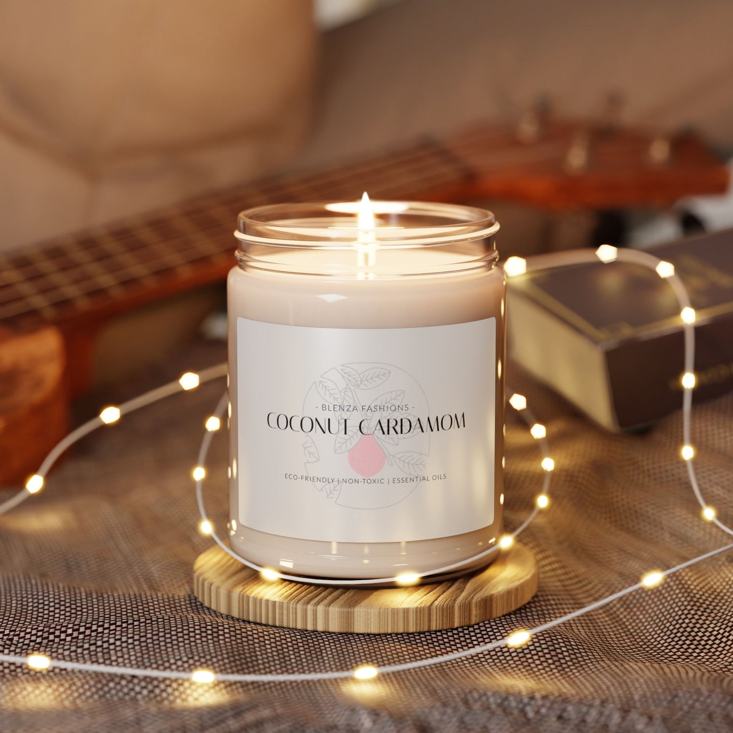 Coconut Cream + Cardamom | Scented Soy Candle, 9oz