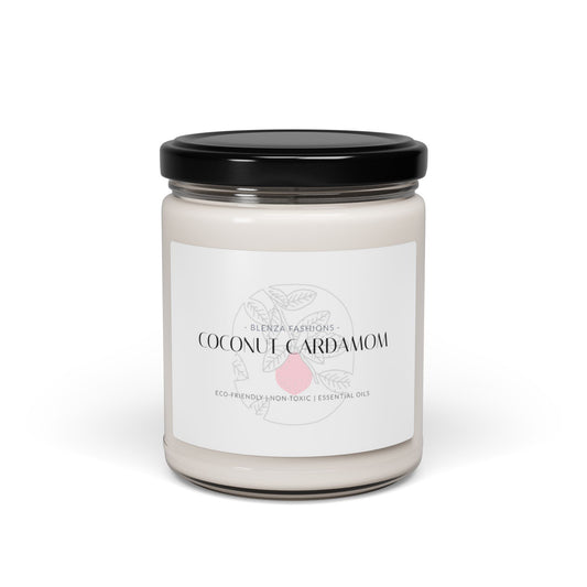 Coconut Cream + Cardamom | Scented Soy Candle, 9oz