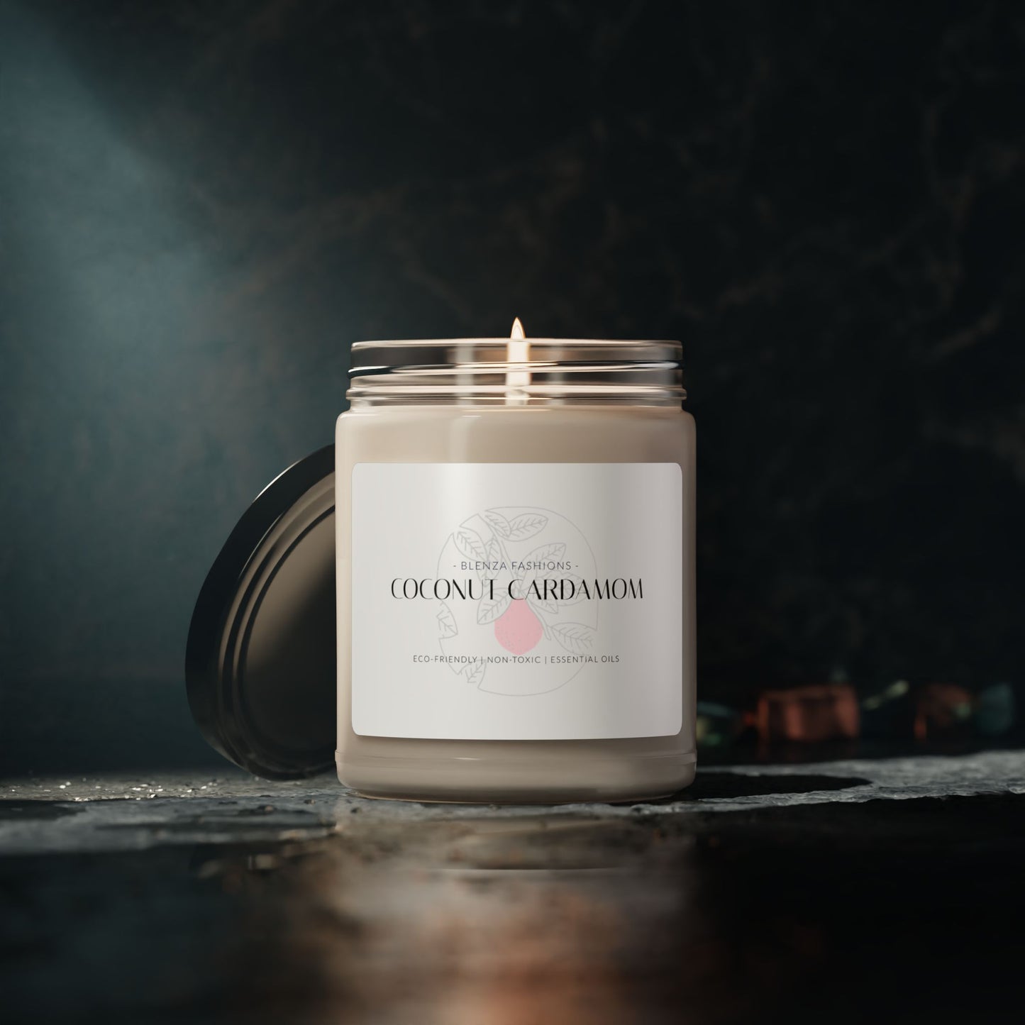 Coconut Cream + Cardamom | Scented Soy Candle, 9oz