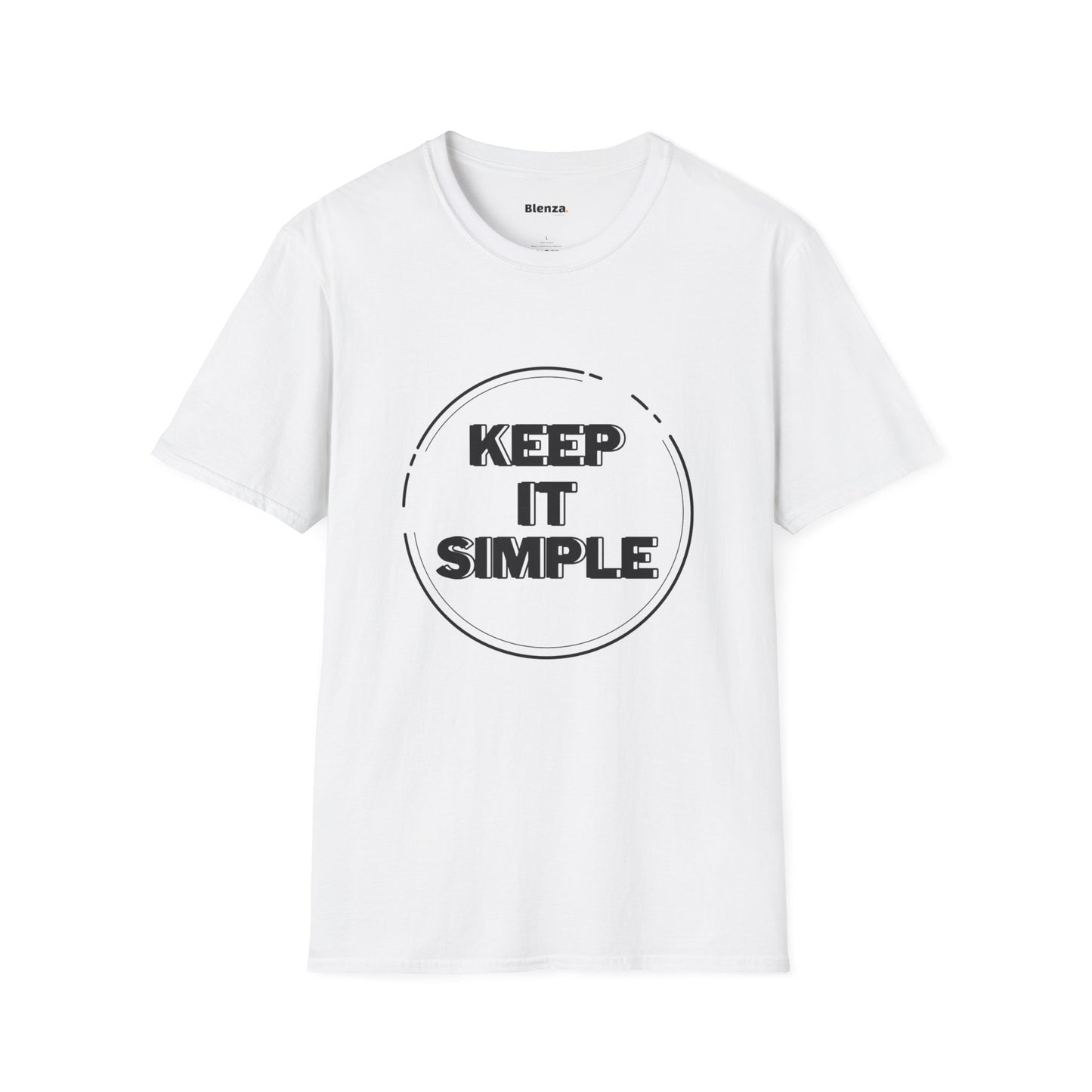 Printed Softstyle Crew Neck T-Shirt  - Keep It Simple