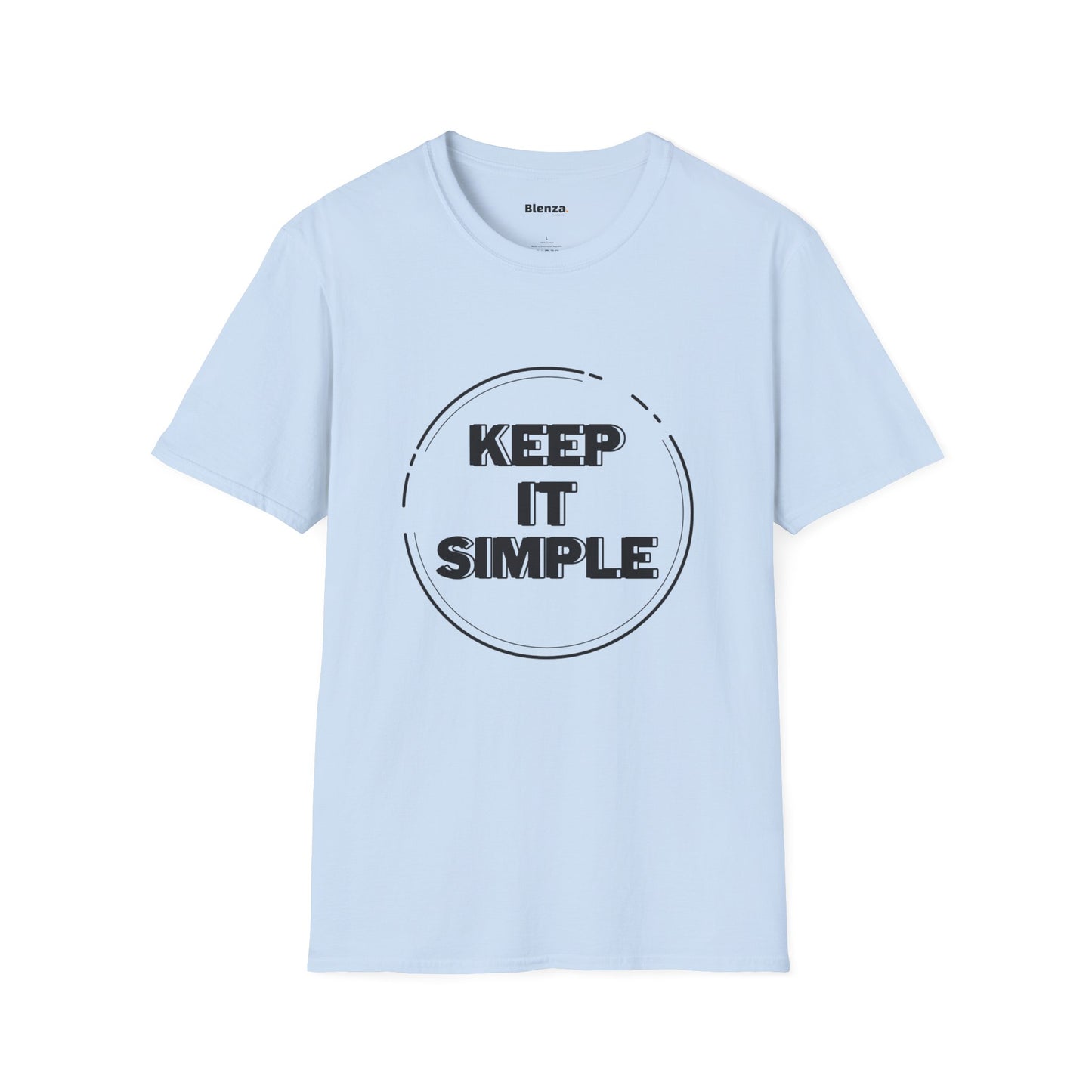 Printed Softstyle Crew Neck T-Shirt  - Keep It Simple