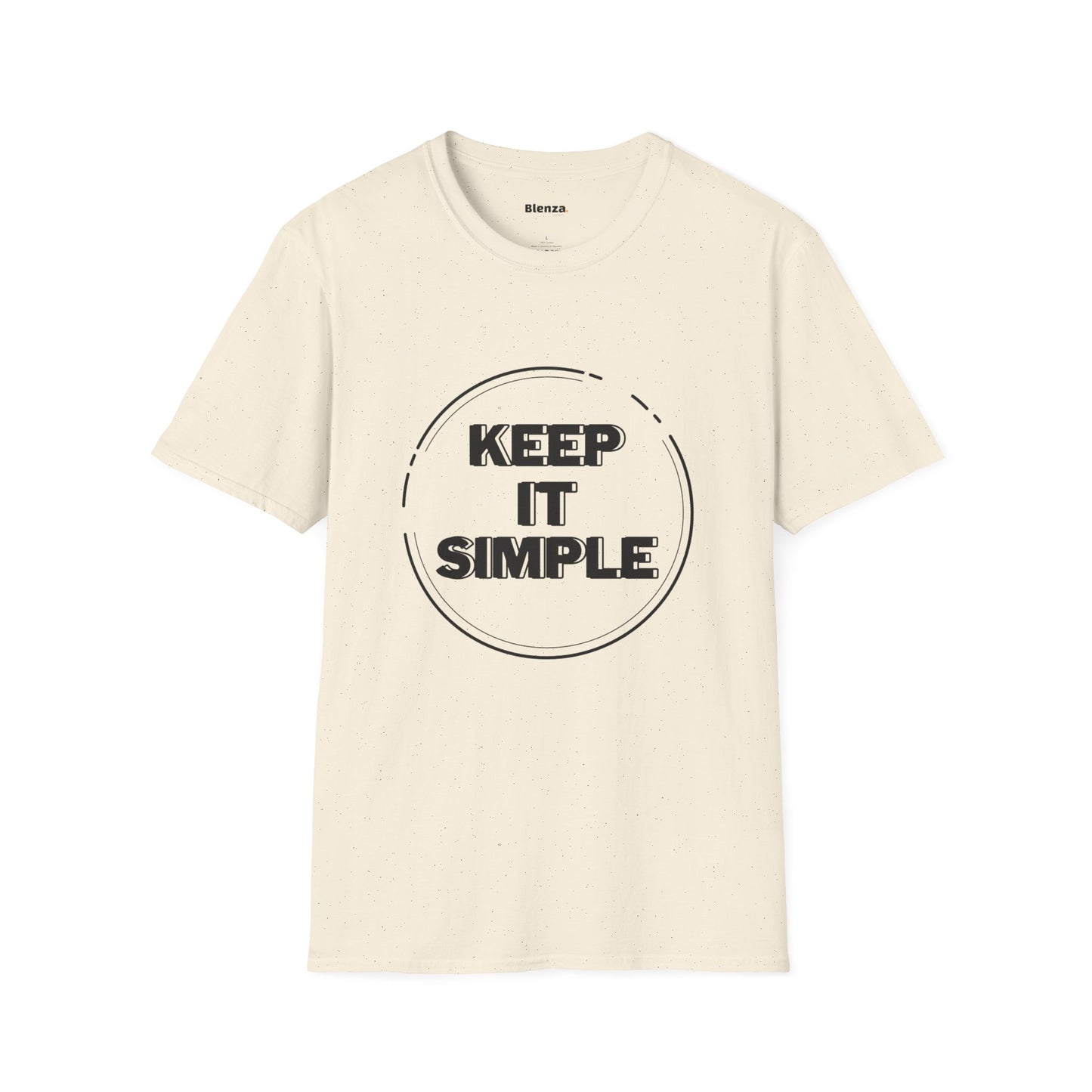 Printed Softstyle Crew Neck T-Shirt  - Keep It Simple