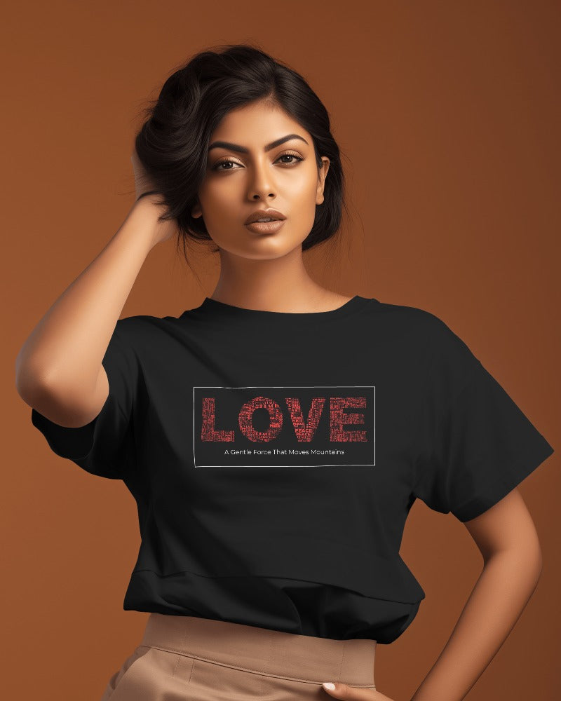 Printed Unisex Softstyle Crew Neck T-Shirt  - Love